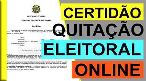 certidão de quitação eleitoral manaus